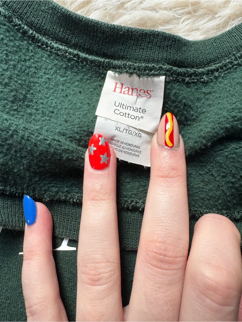 Hanes Dark Green 